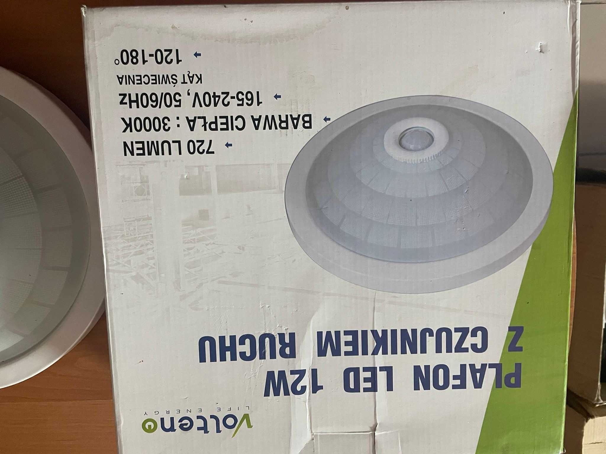 Lampa LED z czujnikiem ruchu nowa