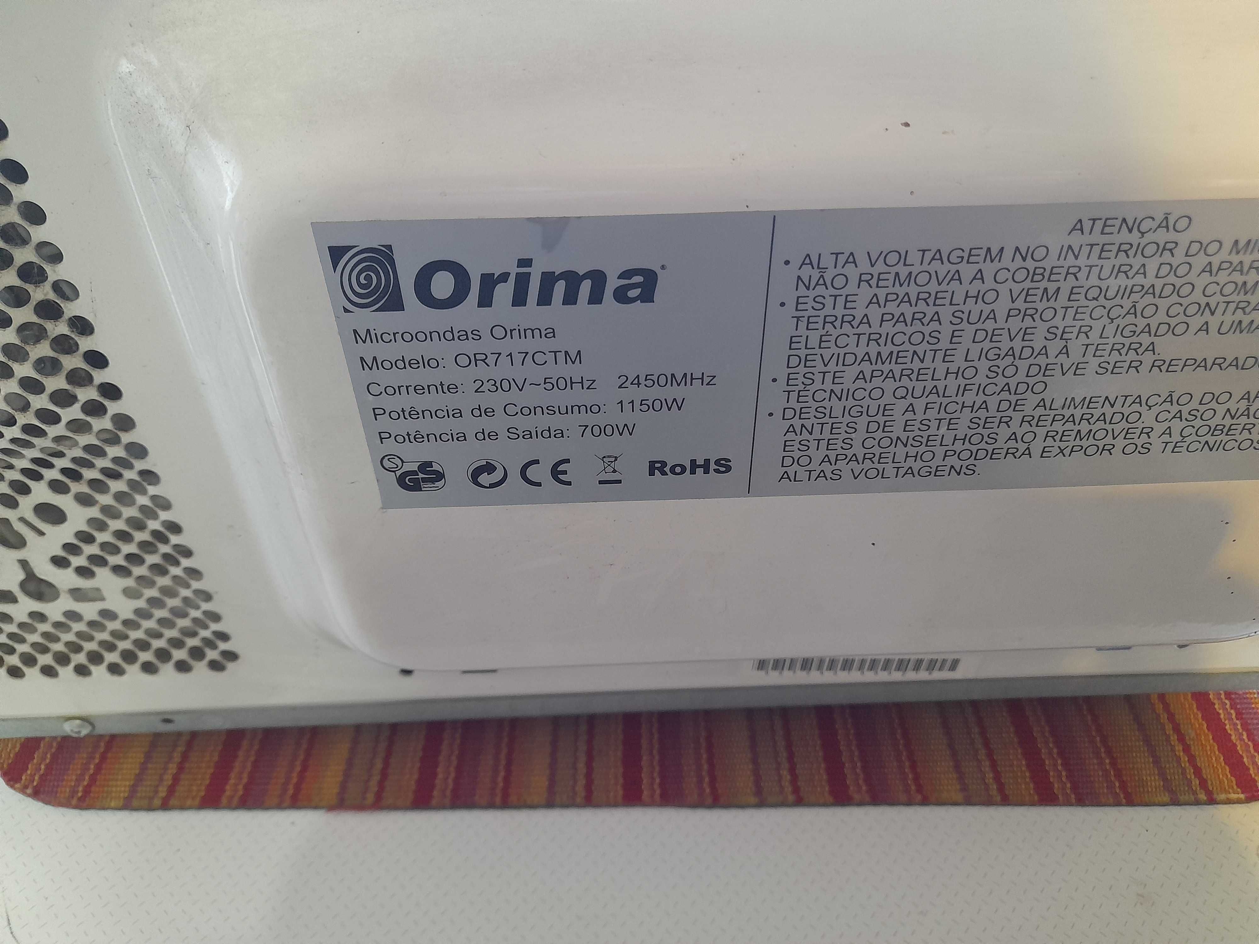 microondas orima OR717CTM 700W usado.