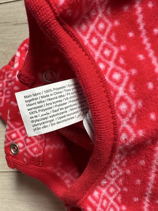 Новогодний флисовый человечек f&f до 3 месяцев