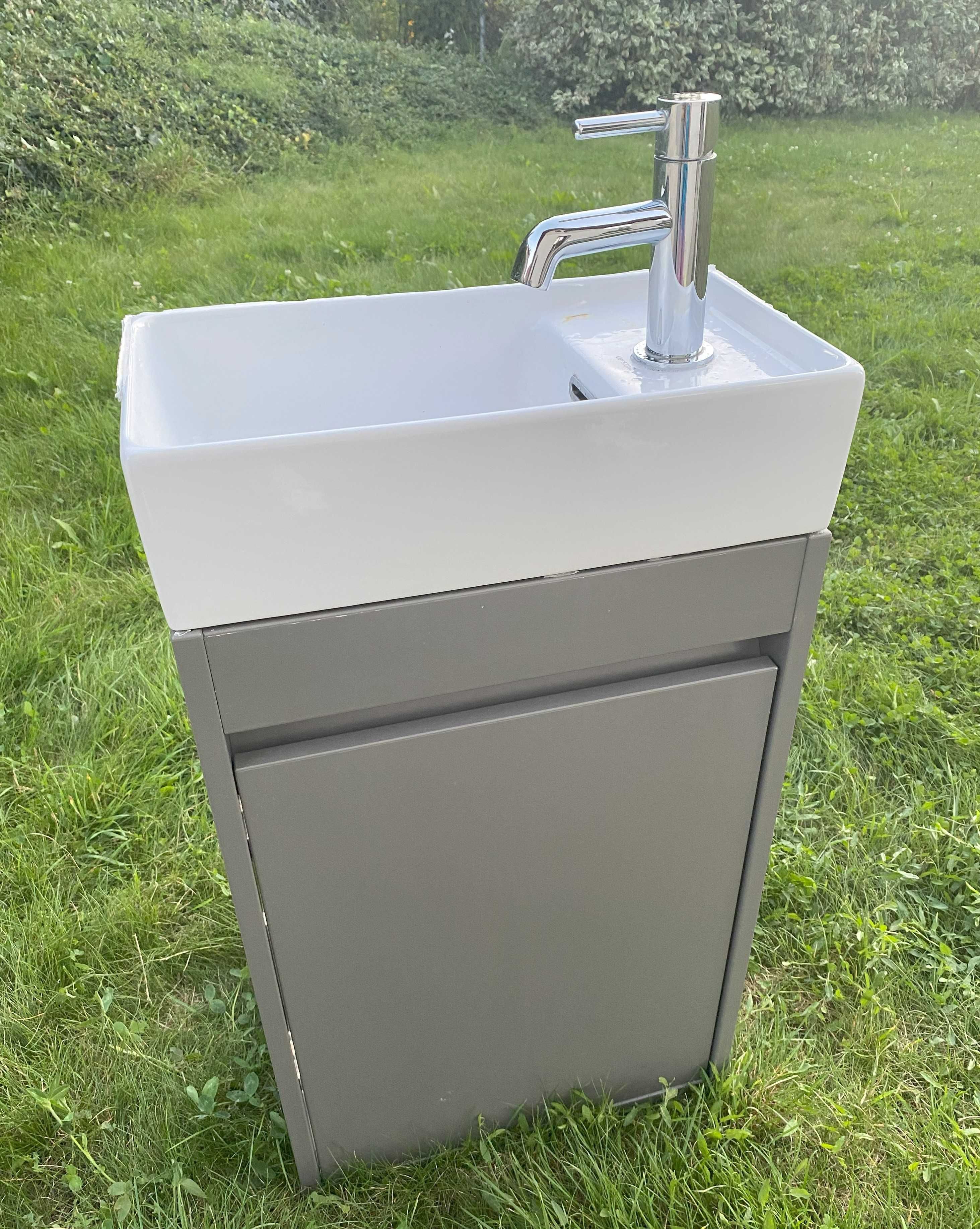 Szafka z umywalką Cersanit CREA 40 i baterią Omnires