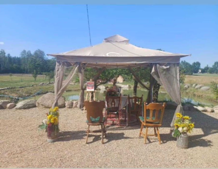 Namiot pawilon Ogrodowy 3X3 M AUTOMAT z moskitierą IMPREZOWY HANDLOWY