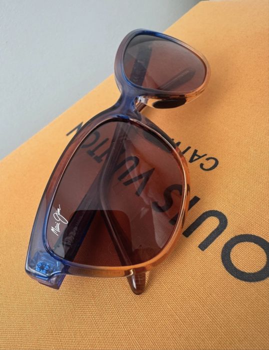 Óculos Maui Jim HONI originais (MJ0758S-003) com lentes polarizadas