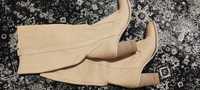 Prima moda 39 buty skórzane wiosenne kozaki ażurowe