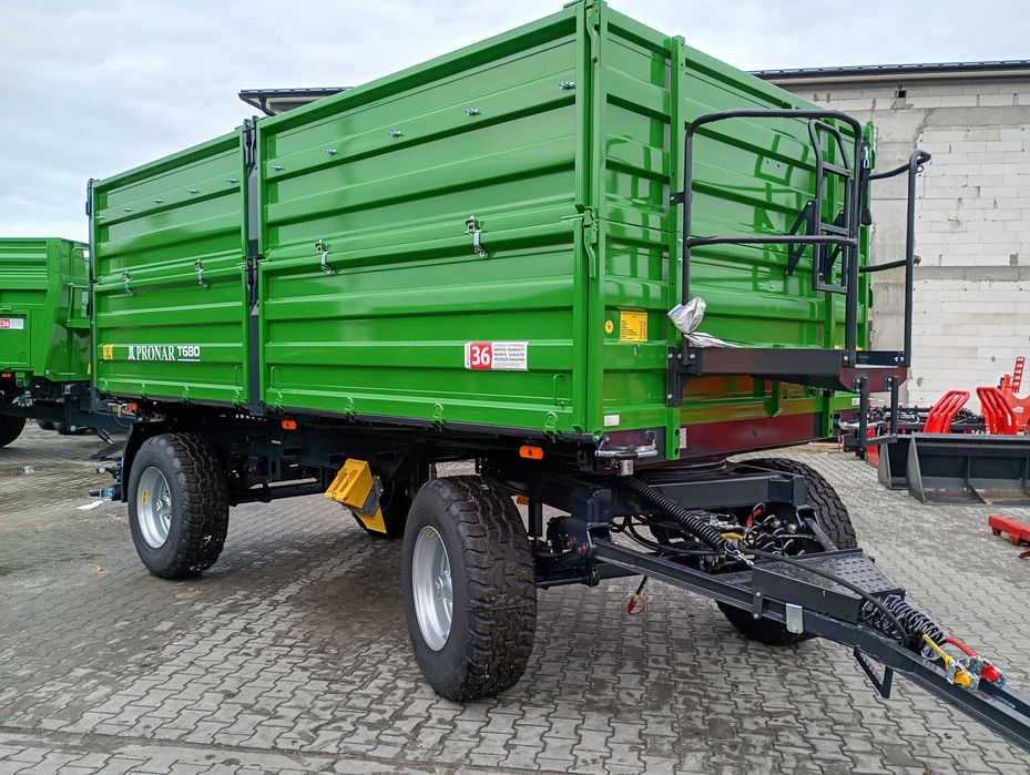 Przyczepa PRONAR T680 (14ton) MODEL 2025, fabrycznie nowa, kompletna