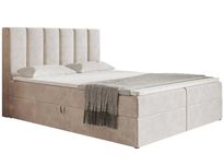 Łóżko kontynentalne BOX I 180 × 200  duży wybór tkanin