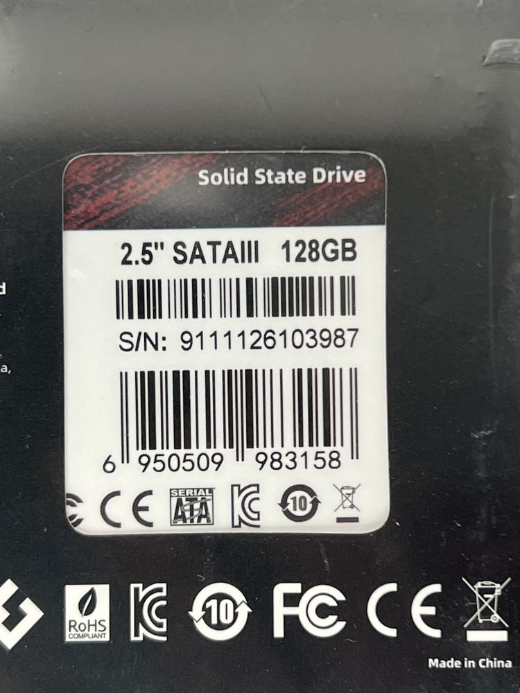 Ssd накопитель новый 2,5  128 gb