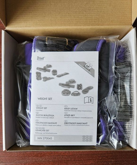 Fitness Weights Set - crivit - kompletny zestaw do ćwiczeń