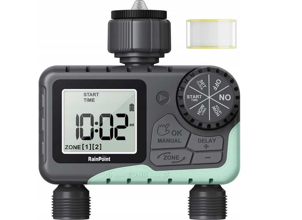 RainPoint ITV201P Dual Water Timer Sterownik nawadniania 2 strefy