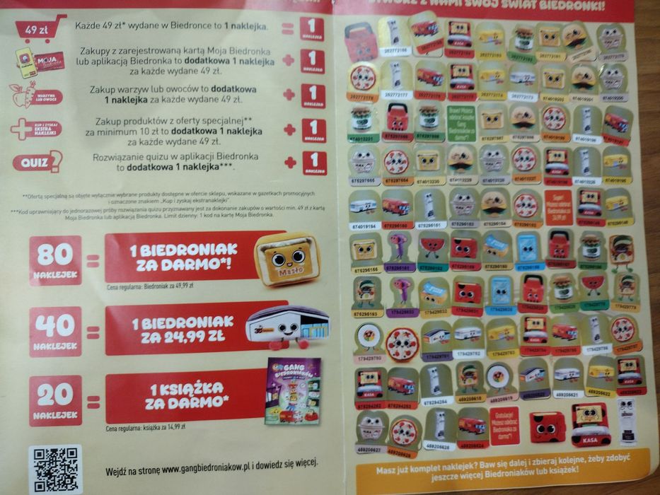 Naklejki z biedronki album