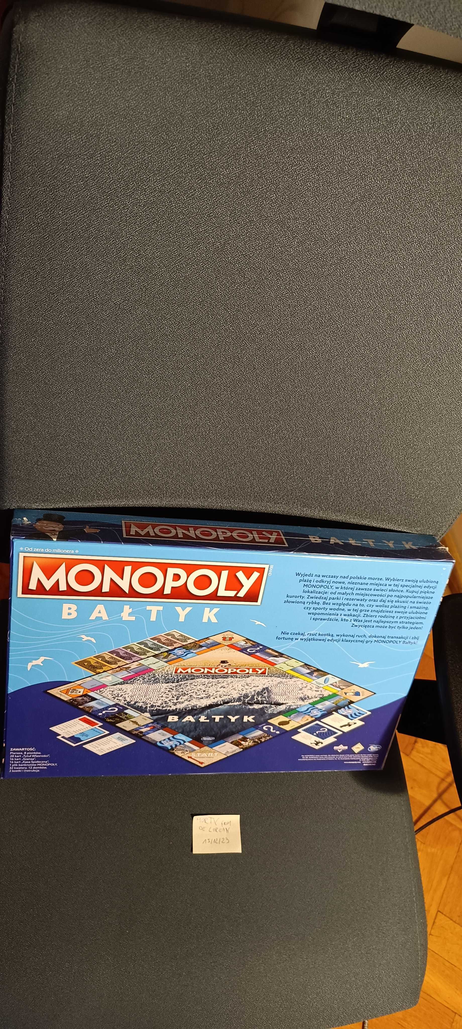 Monopoly Bałtyk- gra planszowa, nowa , folia