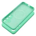 Futerał SILICONE 2mm do SAMSUNG S25 kompatybilny z MagSafe miętowy