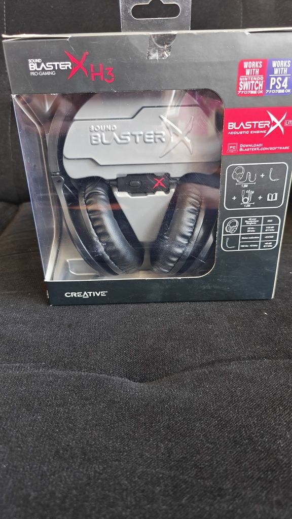 Nowe Słuchawki Gamingowe Creative BlasterX H3