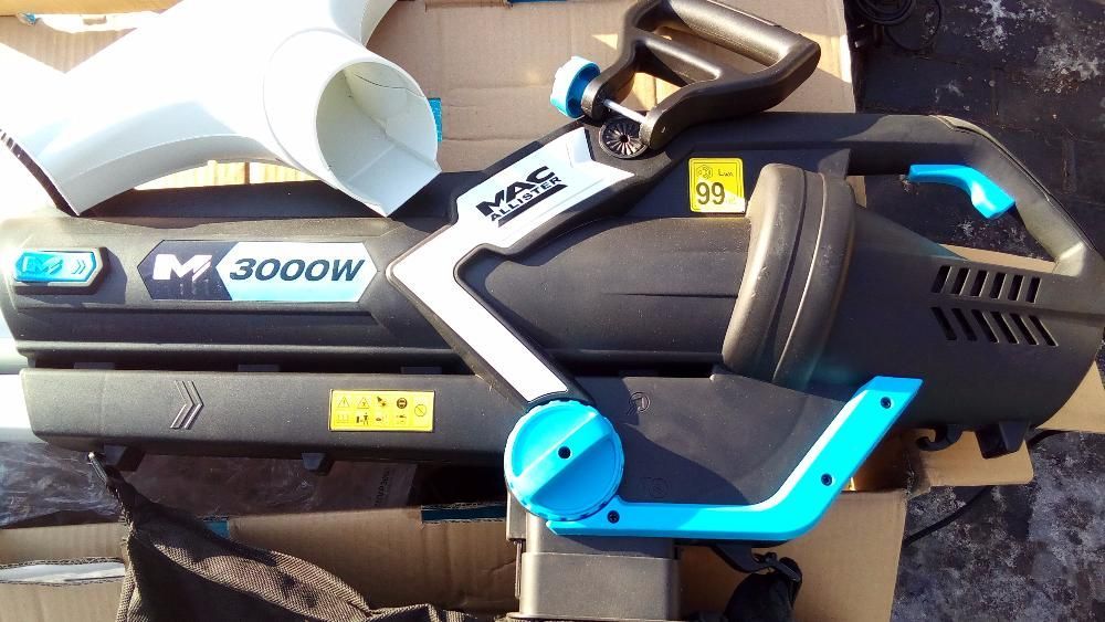 Odkurzacz do liści - dmuchawa MACALLISTER 3000 W mielenie Polecam!!!