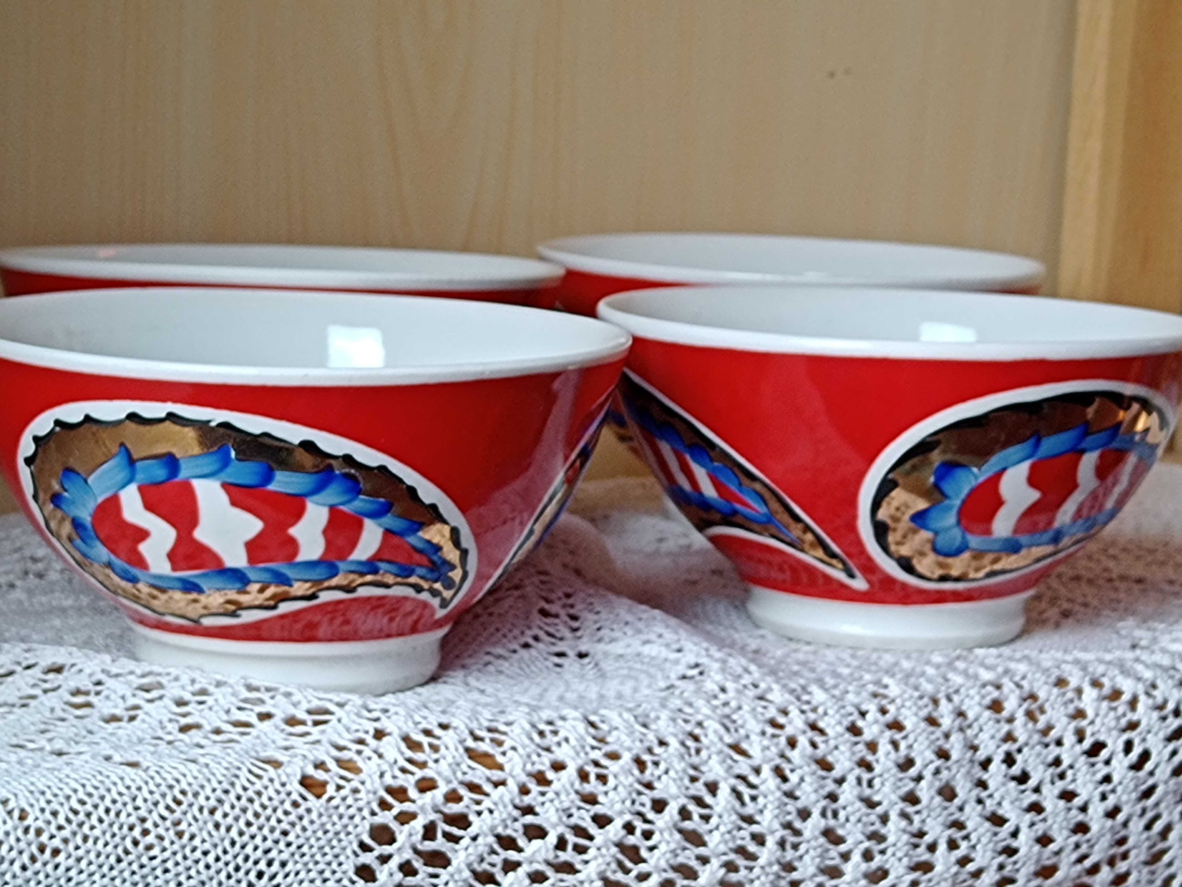 PIAŁA na herbatę KALAMBUR 1973  Porcelana rosjia Ręcznie Malowane