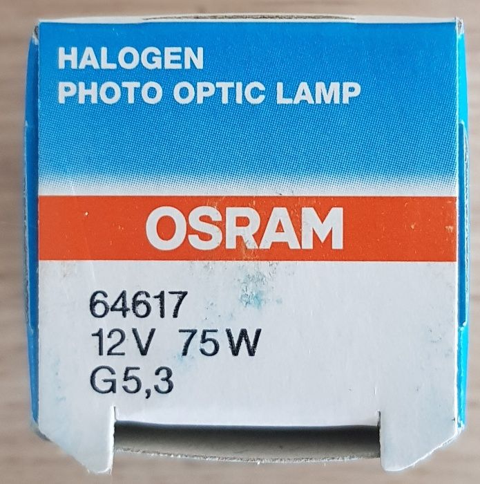 Żarówka Halogenowa Do Polimeryzacji 12V 75W Osram 64617, sztuk 20