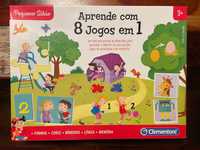 Jogo Clementoni "Aprende com 8 Jogos em 1" para criança +3 anos