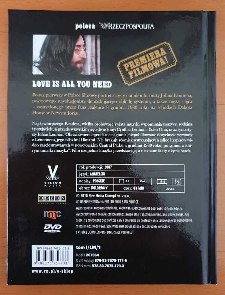 John Lennon - Legendy muzyki (DVD+książka) zafoliowana