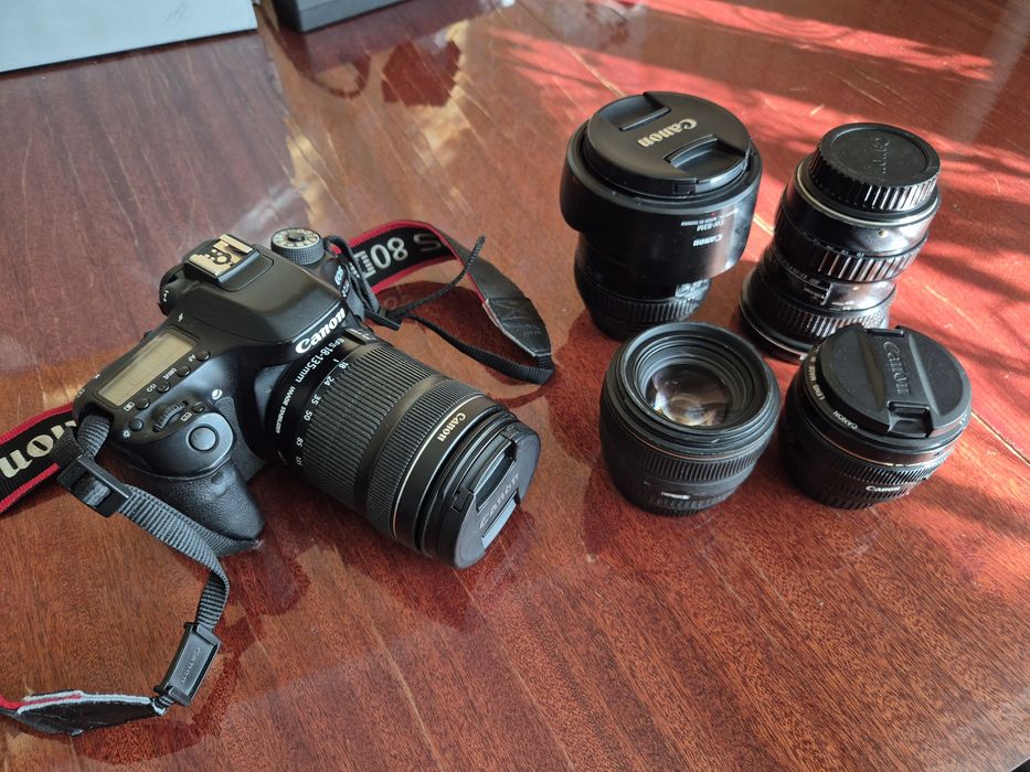 Фотоаппарат Canon 80D, Lens 18-135 f3.5-5.6