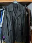 Blazer preto tipo pele Zara