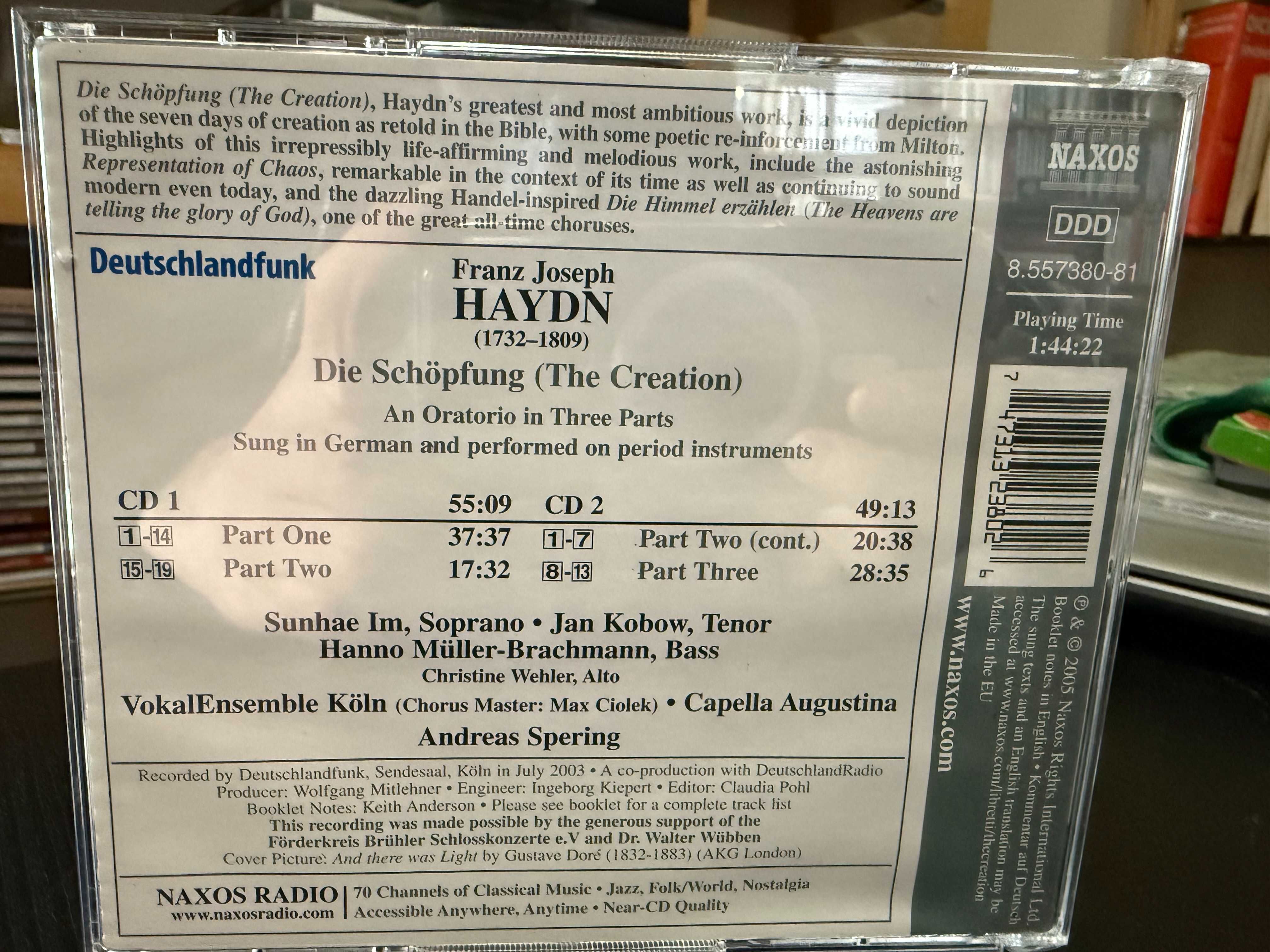 Haydn – The Creation – Im, Kobow, Müller-Brachmann – Spering