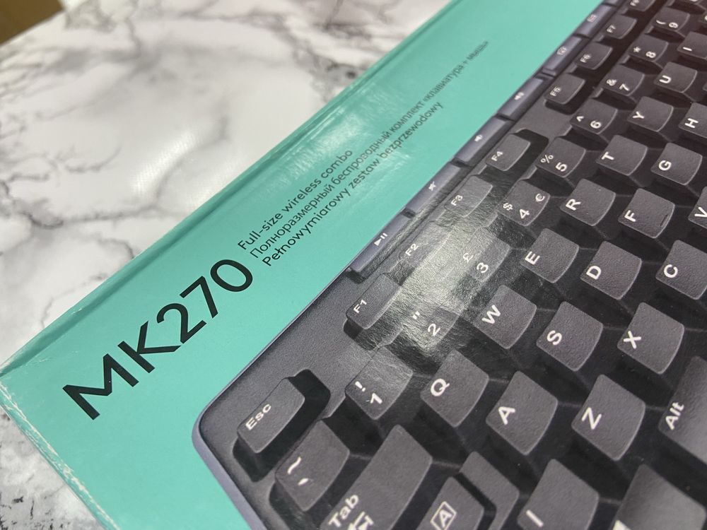 Logitech MK270 — бездротова клавіатура + мишка | Б/в, в хорошому стані