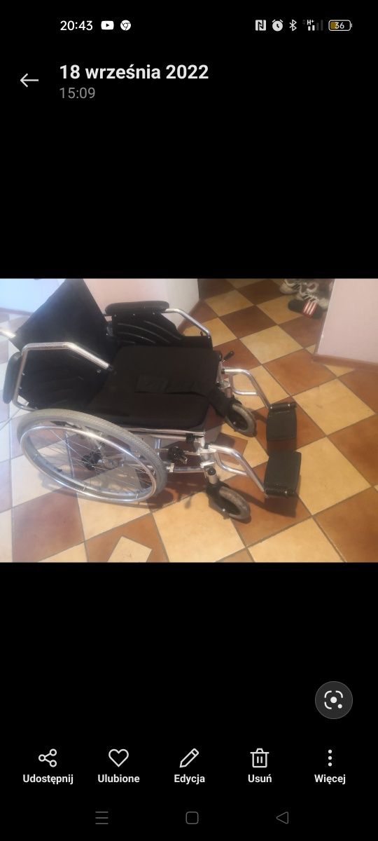 Wózek inwalidzki. W bdb stanie