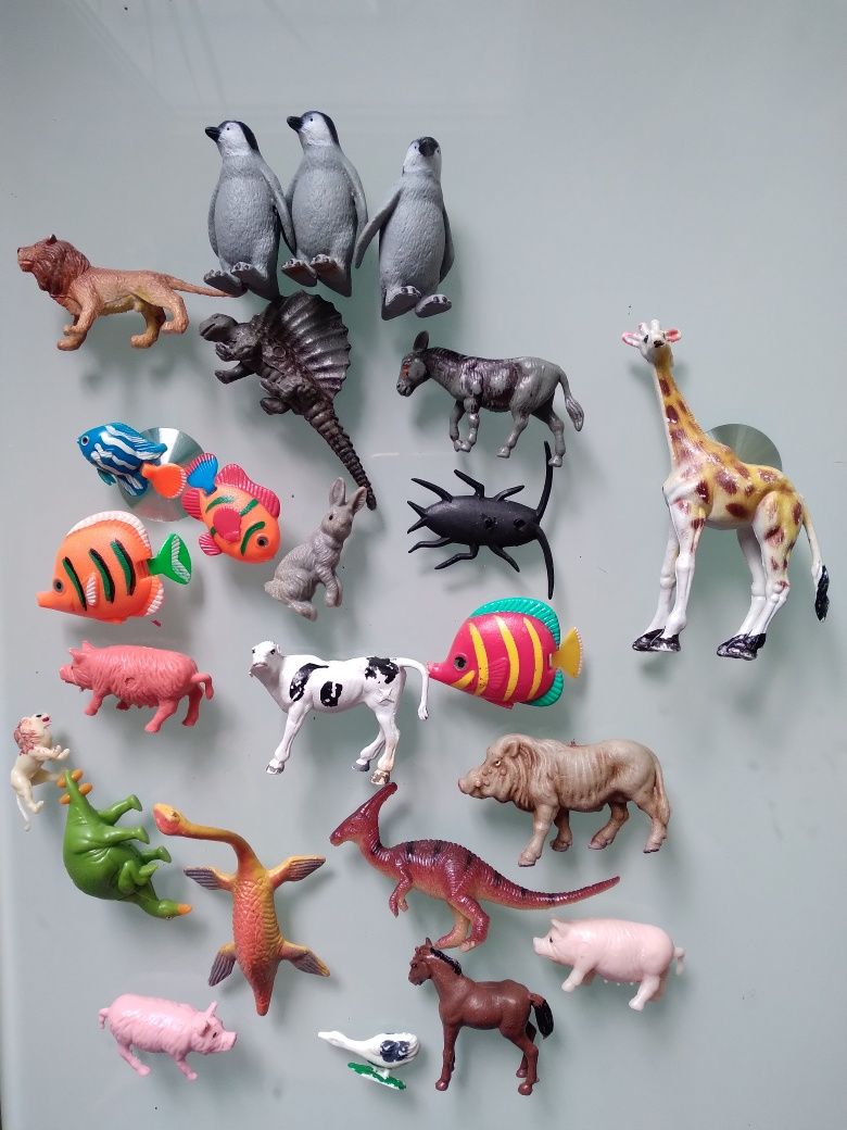 Zwierzęta zoo małe vintage figurki