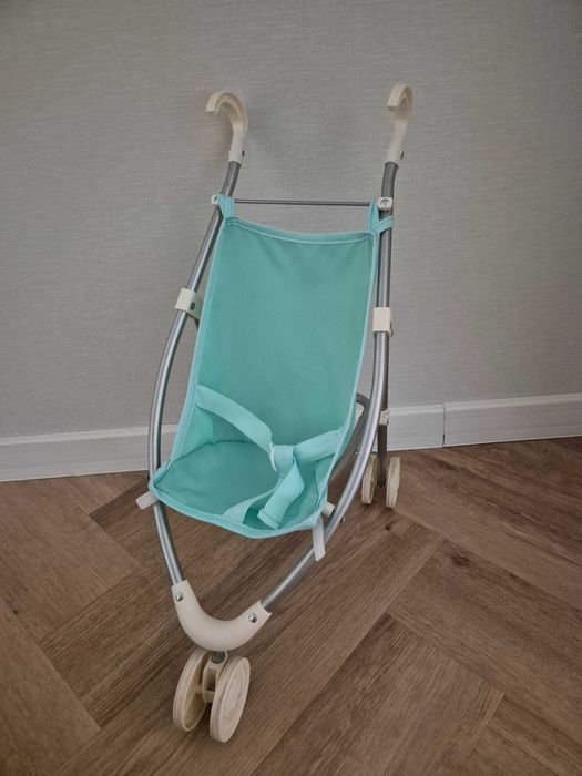 MIĘTOWY WÓZEK spacerowy trókołowy dla lalek Miniland