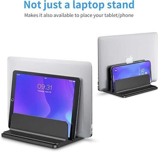 BEWAHLY uniwersalny podwójny stojak na  tablet  albuminowy czarny