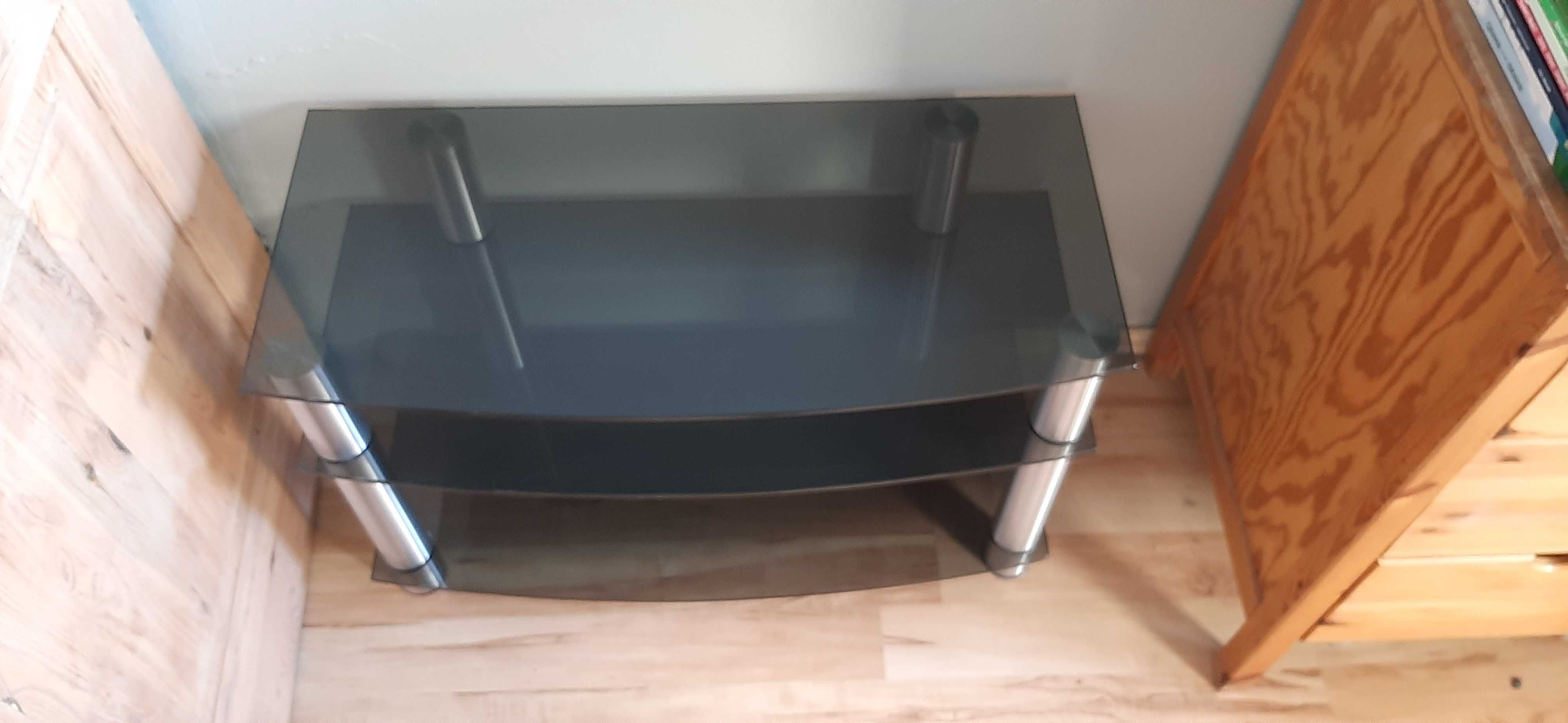 Stolik pod tv polka szafka pod telewizor szklana Ikea