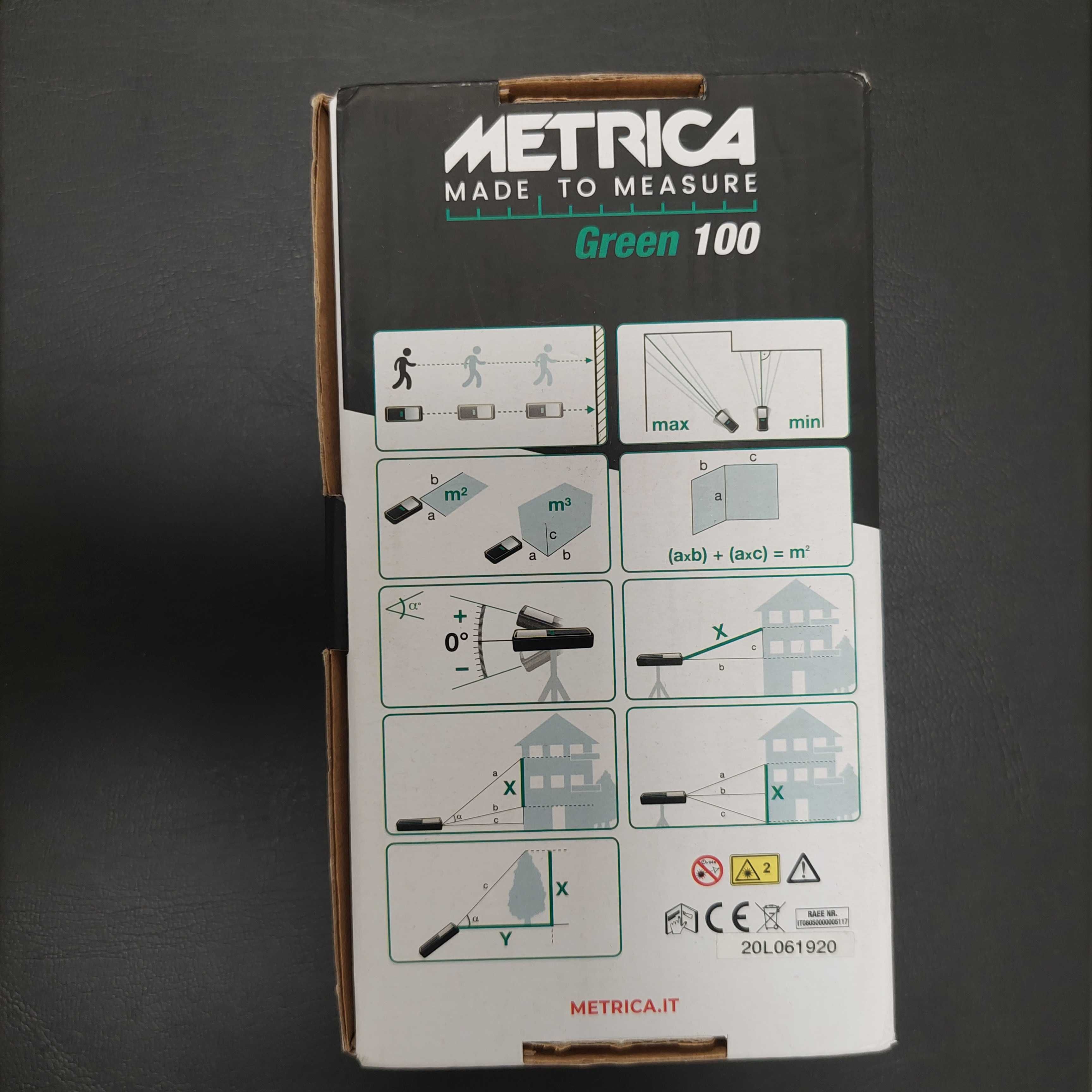 Medidor Laser 100m Métrica - novo