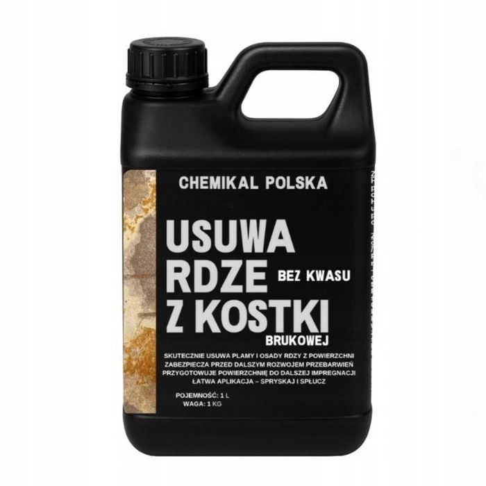 Usuwanie rdzy z kostki brukowej Gotowy do użycia środek czyszczący