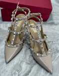 Кожаные туфли босоножки valentino