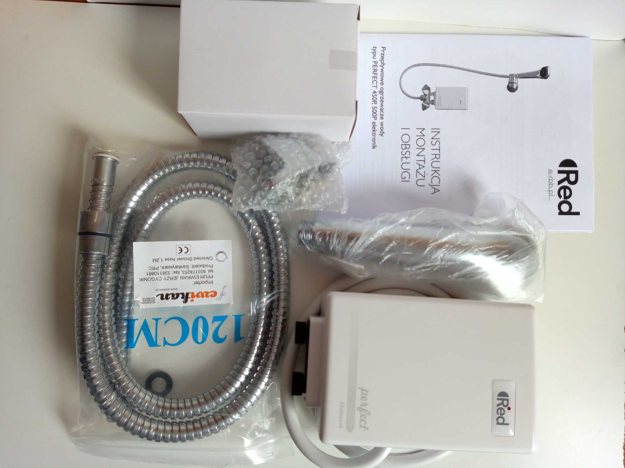 Przepływowy ogrzewacz wody Red Perfect 450P,500P elektronik