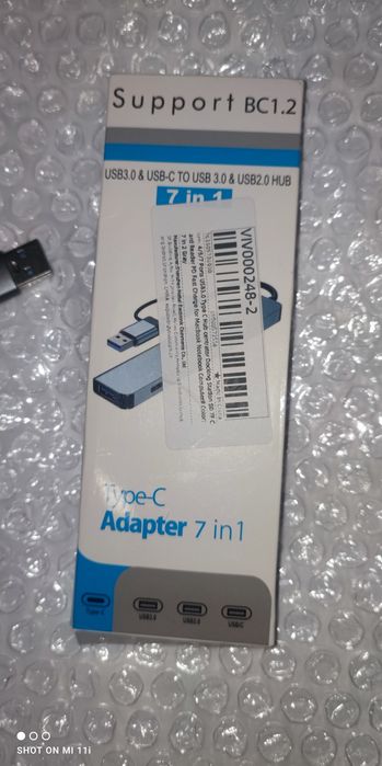 Nowy hub USB-C 7w1 – USB2.0, USB3.0.