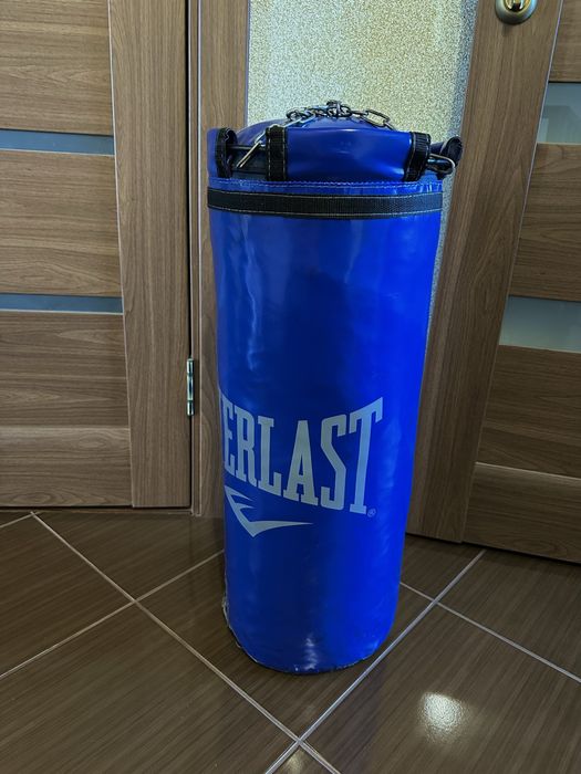 Боксёрская груша (мешок) EVERLAST, синяя 10 кг + перчатки, новое!