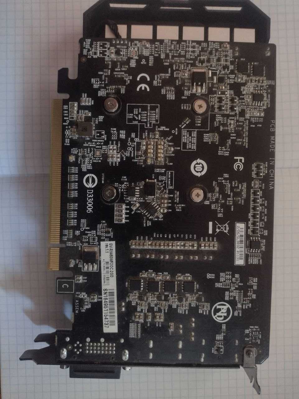 Відеокарта Radeon RX 460 неробоча хороший стан