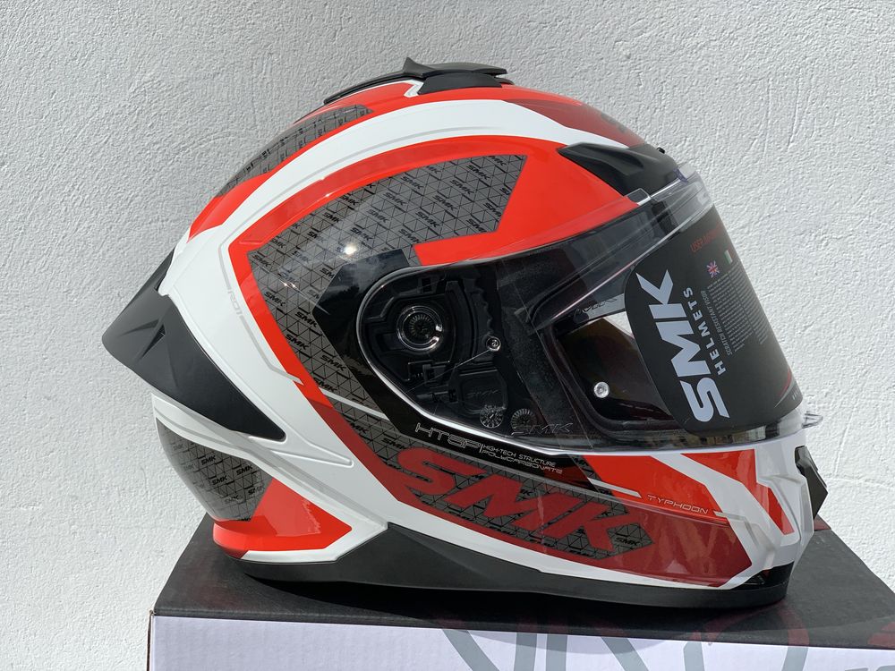 Kask motocyklowy SMK Typhoon rozmiar L, Blenda, Certyfikat EU!