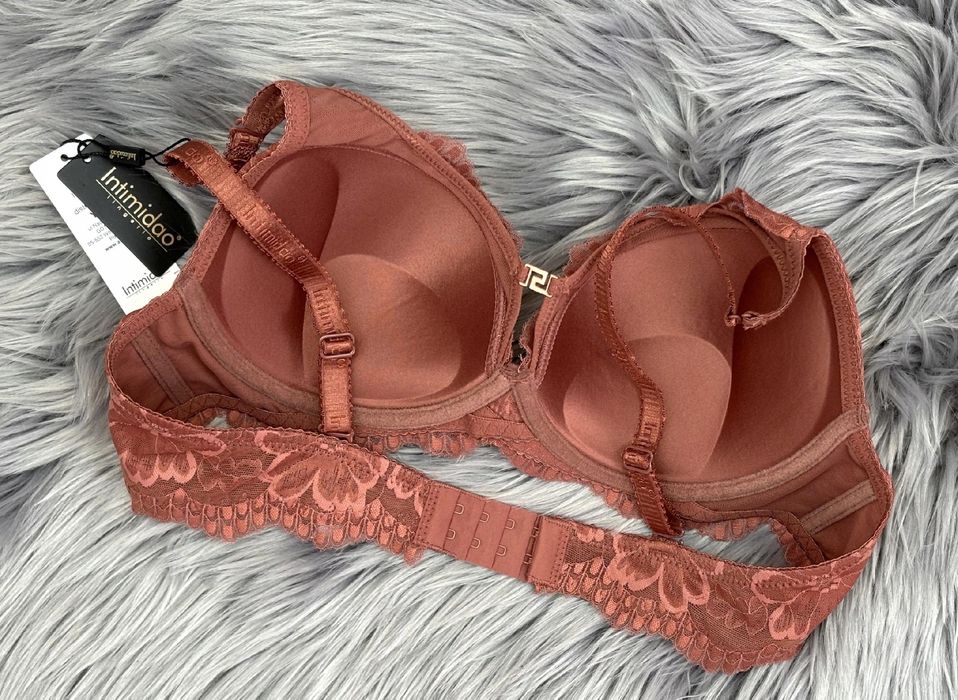 85C Biustonosz push-up Intimidao ceglasty stanik