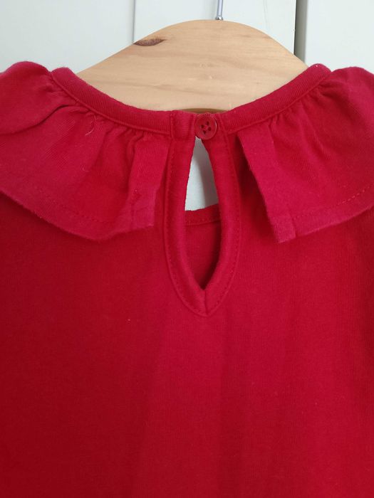 Sukienka 104 tiul czerwona bawełna święta walentynki