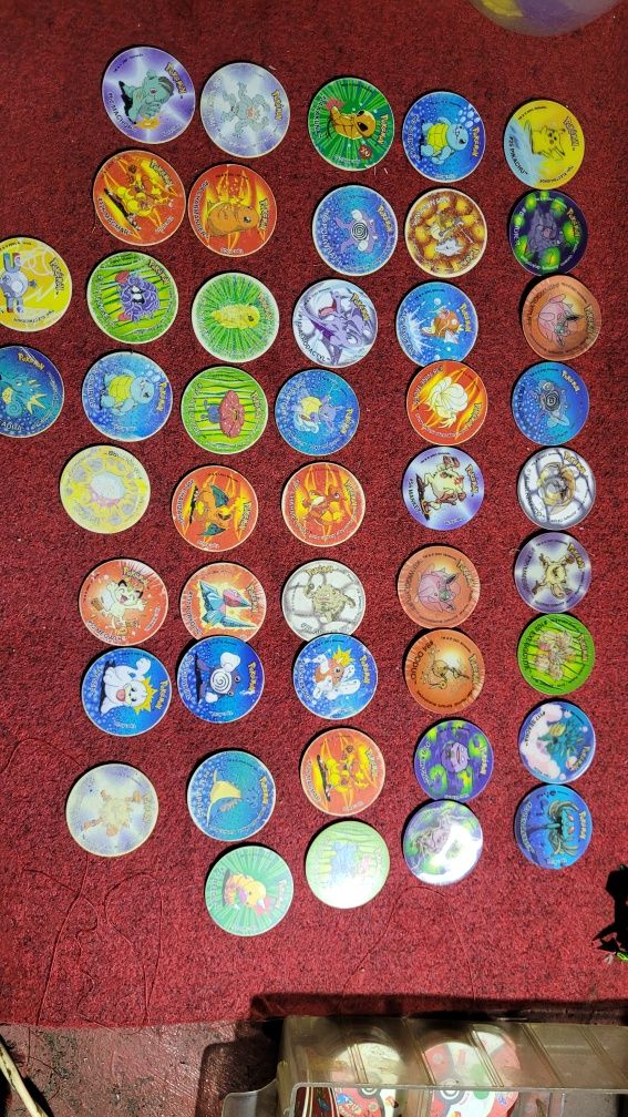 Tazos Pokémon yo gi oh etc