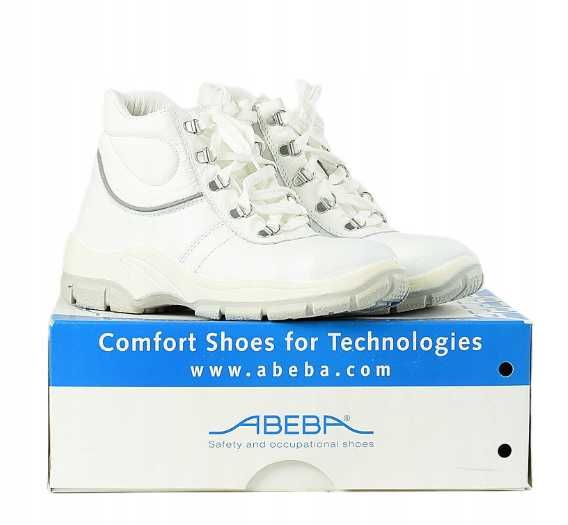 Buty Ochronne robocze Trzewiki BHP SRC A Białe Abeba