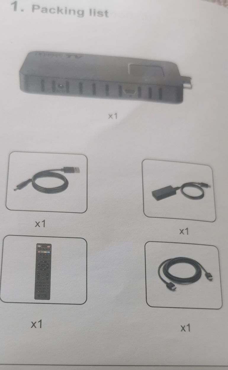 Komplet do odbioru cyfrowej telewizji naziemnej DVB-T2 HEVC HDMI