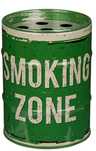 Retro Zielona Popielniczka Puszka 7,5 cm - Styl Smoking Zone