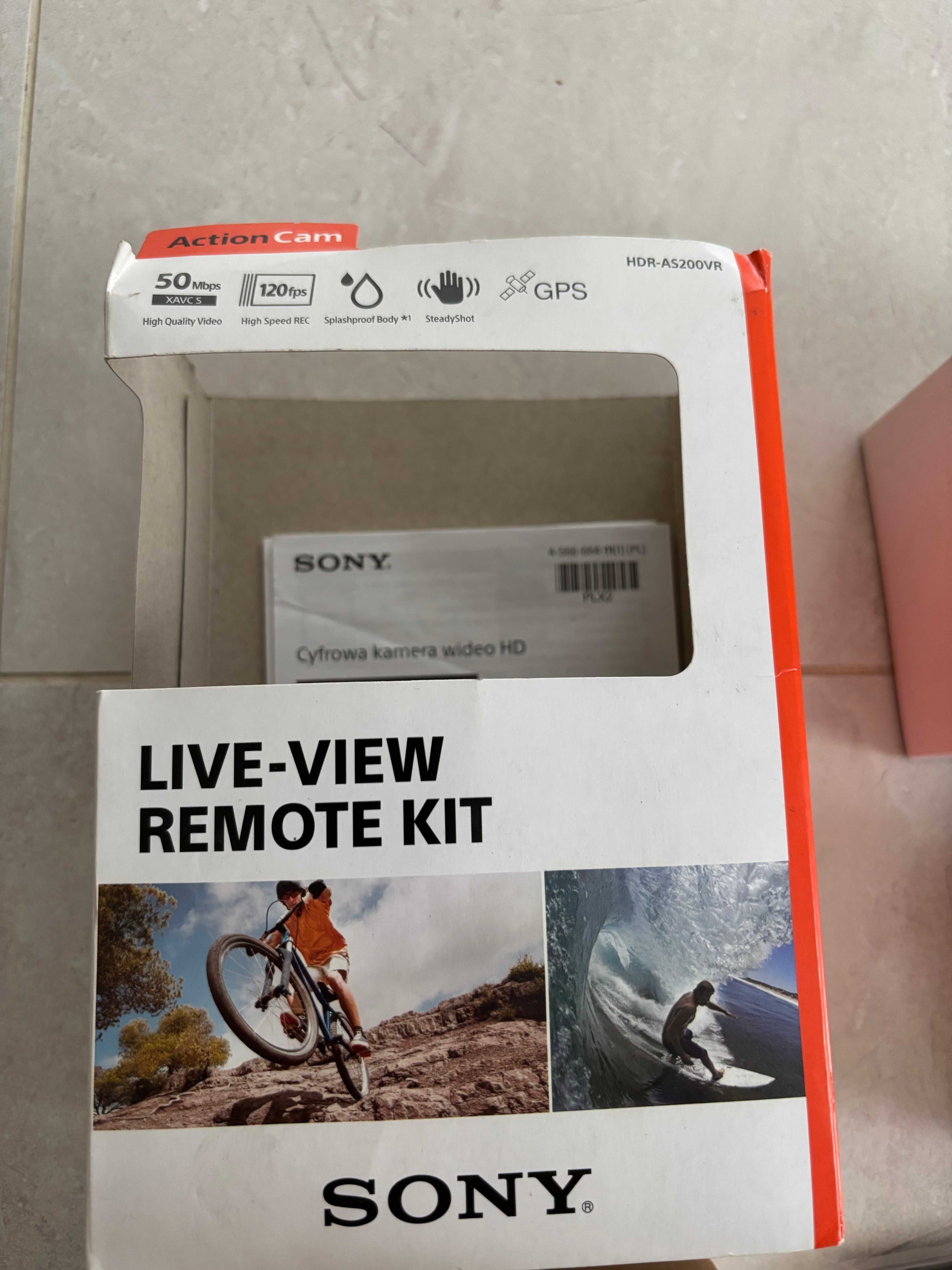 Kamera Sportowa SONY HDR-AS200VR + Gimbal FY-G4 GS + Etui AKA-LU1