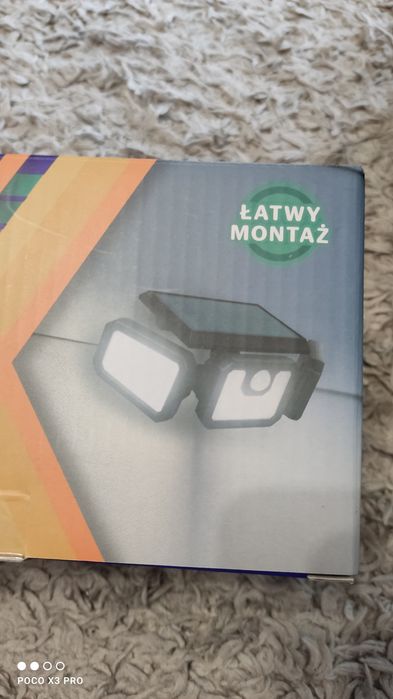 Nowy naswietlacz solarny z czujnikiem ruchu i zmierzchu