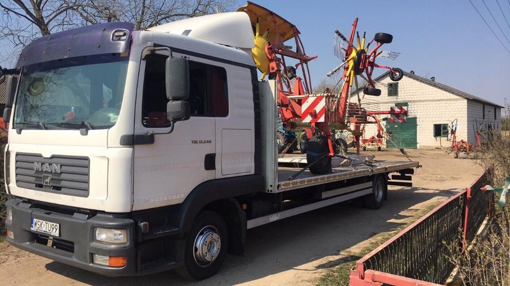 Autolaweta Holowanie Transport Aut Maszyn Busów Traktorów Ciągników !!