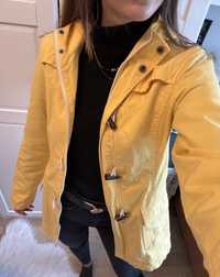 Żółty płaszcz z kapturem rozmiar s/m