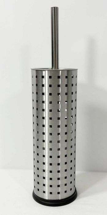 Szczotka toaletowa srebrna 40cm.