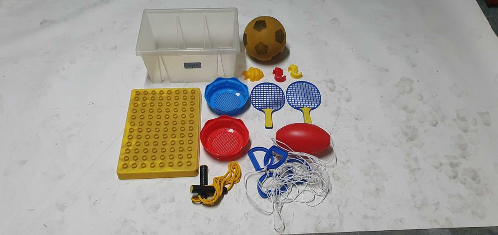 Jogos de praia com caixa